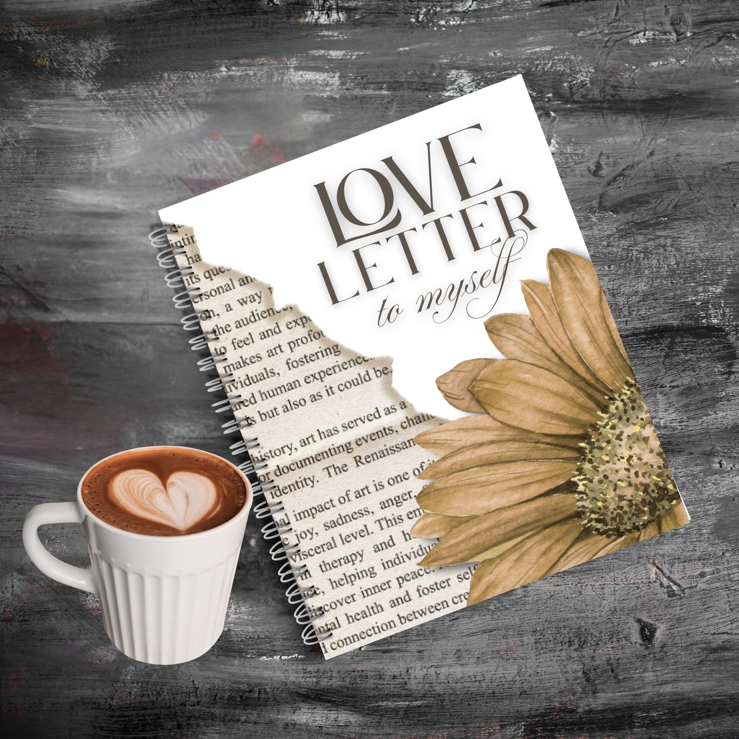 Love Letter to Myself Journal Sistah Journal Brown Flower