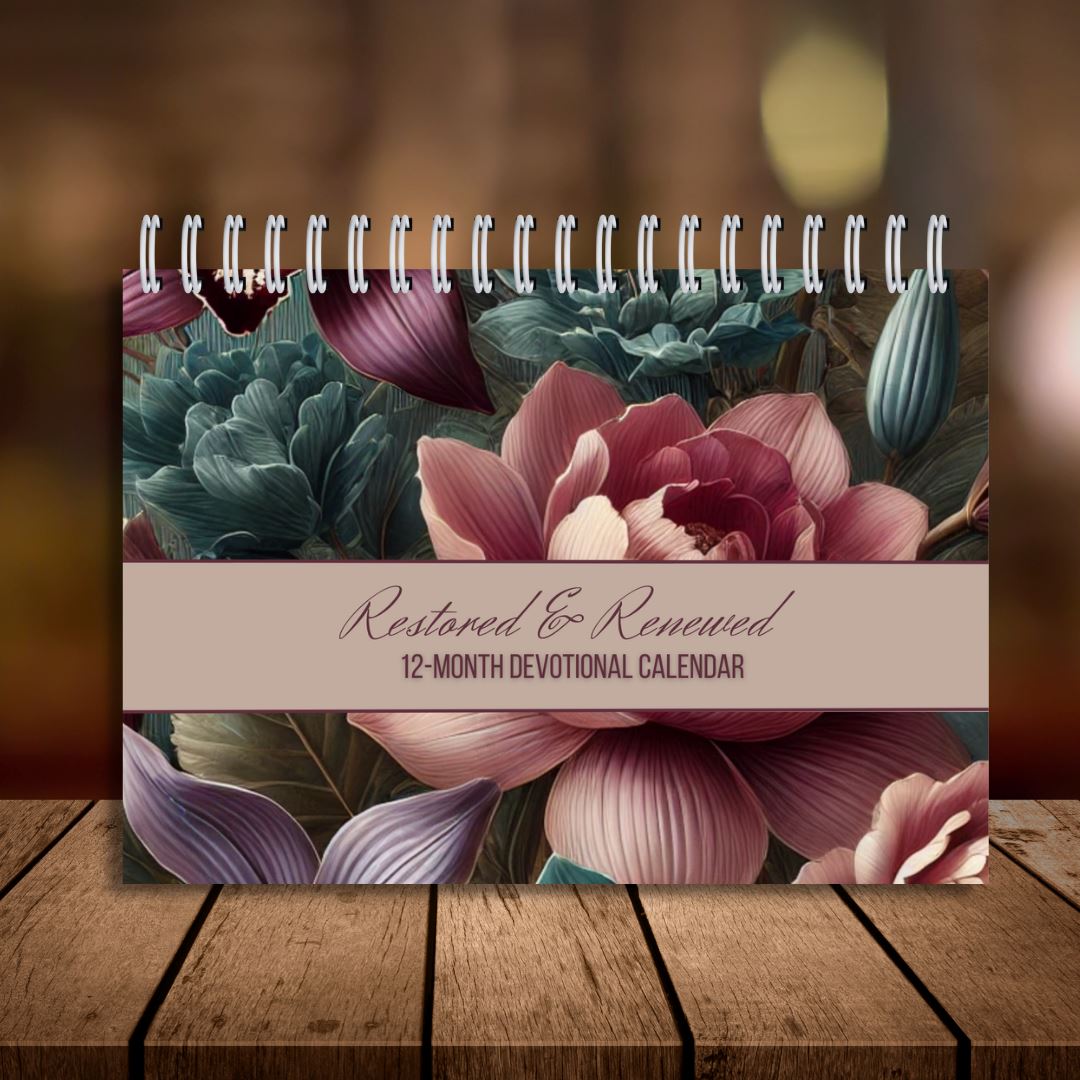 Restored & Renewed: A 12-Month Devotional Calendar for Spiritual Growth Sistah Journal
