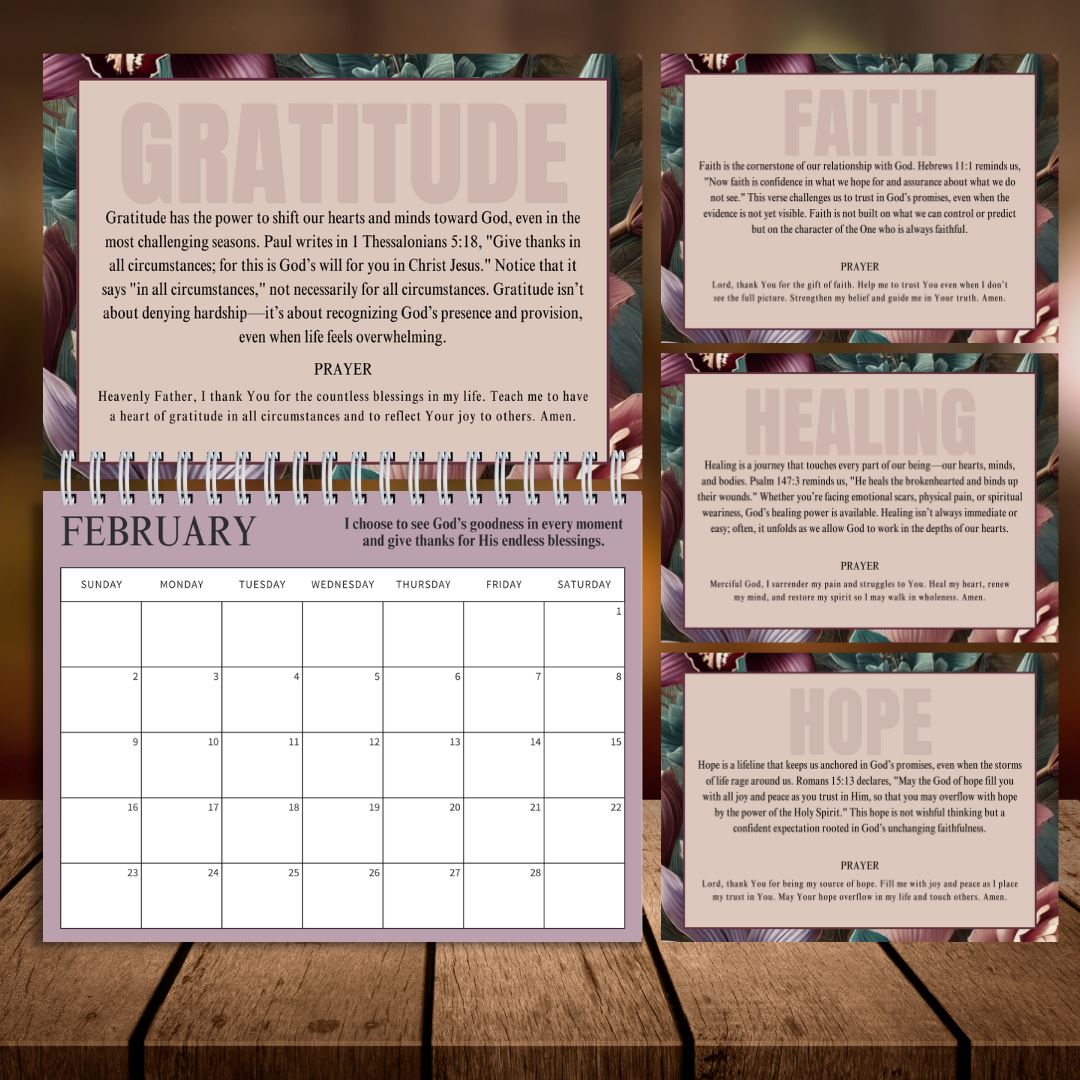 Restored & Renewed: A 12-Month Devotional Calendar for Spiritual Growth Sistah Journal