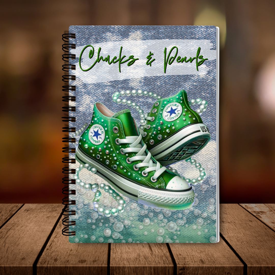 Chucks and Pearls Sistah Journal Green CLASSIC 