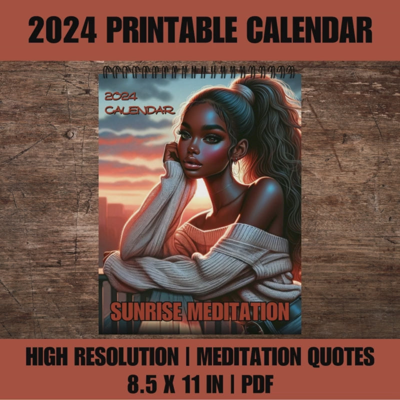 Sunrise Meditation 2024 Calendar