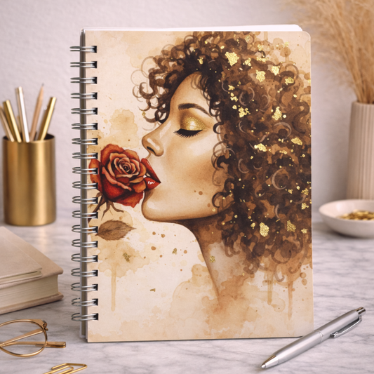 Mindfulness and presence journal designed for women